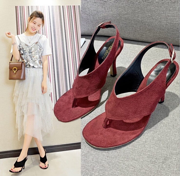 2019 cross-border foreign trade supply 2019 new stiletto pin-toe buckle fashion versatile high-heeled sandals, Black
2019 cross-border foreign trade supply 2019 new stiletto pin-toe buckle fashion versatile high-heeled sandals, Black