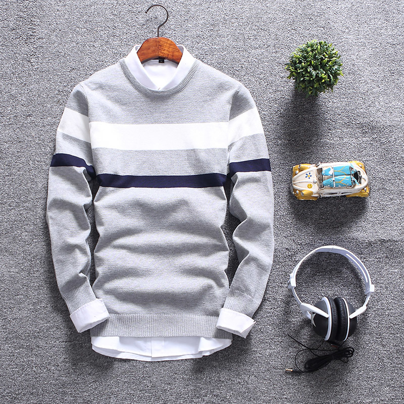 2018 New Fashion Autumn Sweater Men Round Collar Soft Pullover Men Slim Fit Mens Sweaters Casual Male Christmas Sweater MY1803 V191118
