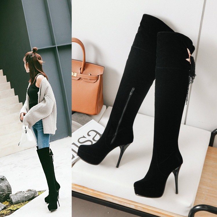small big size 31 to 42 to 48 sexy black lace stiletto heel over the knee thigh high boots designer boots, Black come with box
small big size 31 to 42 to 48 sexy black lace stiletto heel over the knee thigh high boots designer boots, Black come with box