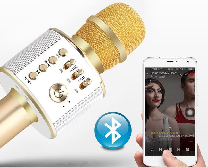 K38 4 colors for Wireless Bluetooth Karaoke Microphone Handheld KTV Home Mic Speaker Player Professional Microphones