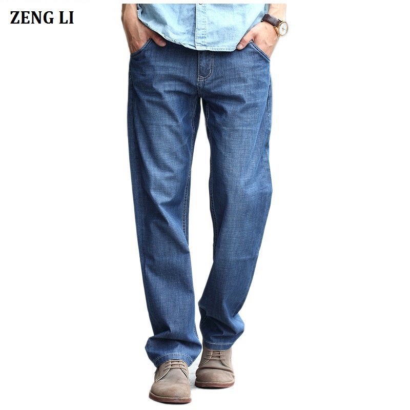 ZENGLI Men's Classic Jeans Straight Full Length Casual Brand Spring Denim Jeans Man Trouser Autumn Cowboy Pant Big Size 28-48, Blue
ZENGLI Men's Classic Jeans Straight Full Length Casual Brand Spring Denim Jeans Man Trouser Autumn Cowboy Pant Big Size 28-48, Blue