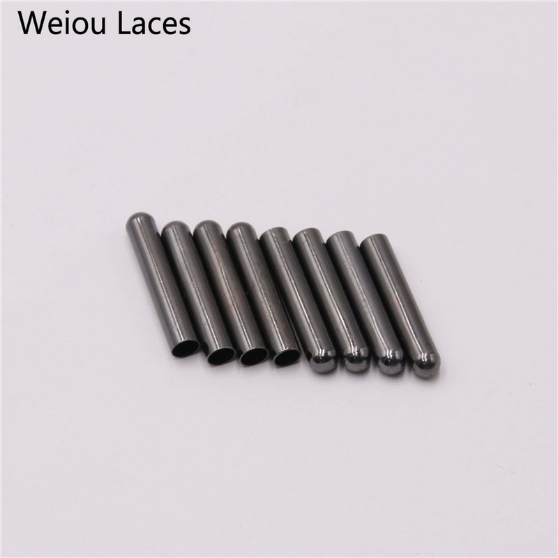 Weiou New Women Men Shoe Lace Tips Replacement Head For Shoestrings Bullet Aglets Round Accessories DIY Shoelaces