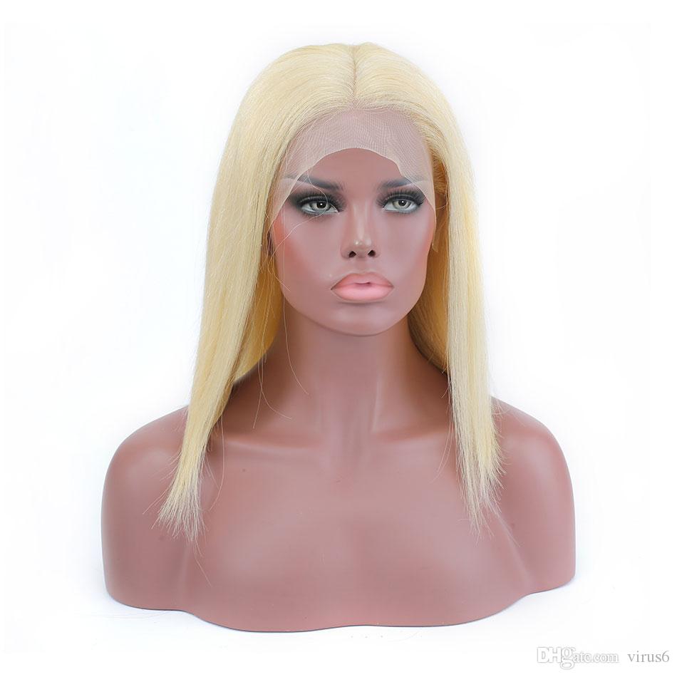 short pixie cut wigs brazilian human remy hair customized 150 density lace front wig 1b27 for black women side part