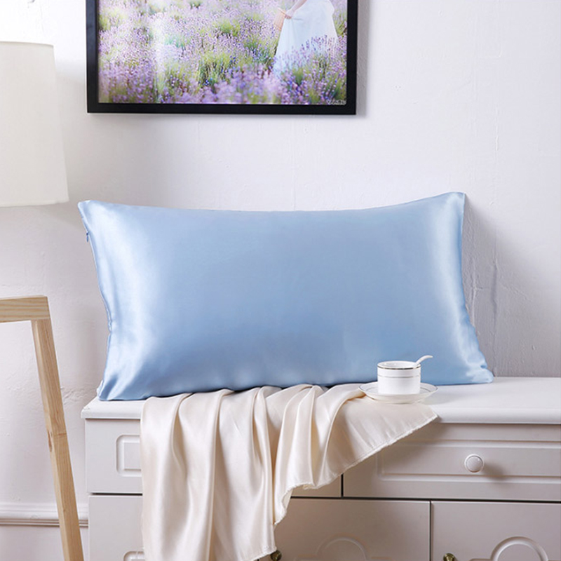 Pillow Case 1PC 100% Nature Mulberry Silk Pillowcase Custom Satin For Healthy Standard Queen King Multicolor