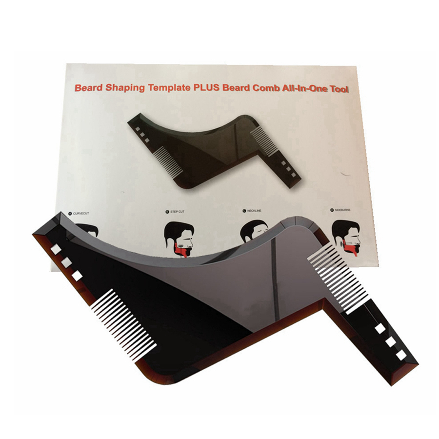 Double-side Beard Shaping Styling Template Beard Comb Men Shaving Tools ABS Comb for Hair Beard Trim Template Combs RRA2617
Double-side Beard Shaping Styling Template Beard Comb Men Shaving Tools ABS Comb for Hair Beard Trim Template Combs RRA2617
