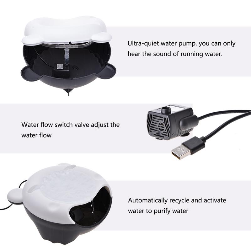Automatic Circulation Filter Oxygenation Water Dispenser Dog Water Bowl Electric Fountain Dispenser Pet Cat Dog Foun