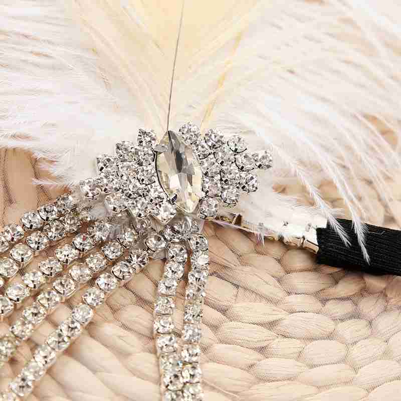 Gatsby Bridal Feather Headband Indian Bohemian Headgear Headdress Women Girls Children