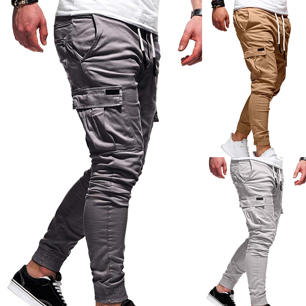 Mens Joggers Pants Black Trousers Sweat Pants Streetwear Dance Sports Sweatpants Casual Drawstring Hip Hop Mens Cloth - view 3