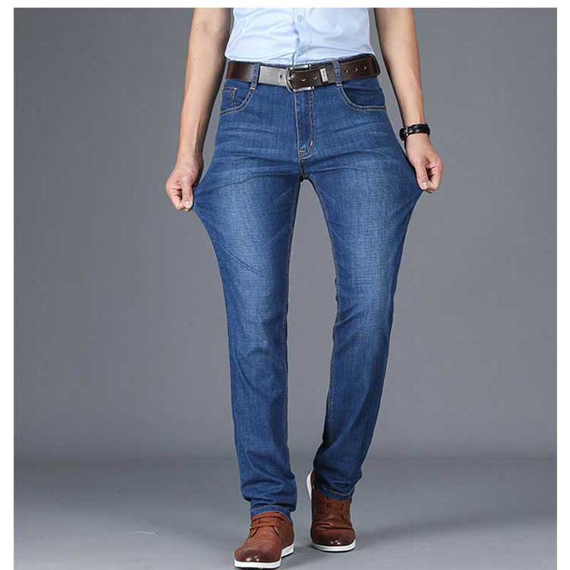 2019 spring new men's jeans summer thin section business stretch Slim jeans men's straight youth solid color washed blue, Light blue
2019 spring new men's jeans summer thin section business stretch Slim jeans men's straight youth solid color washed blue, Light blue