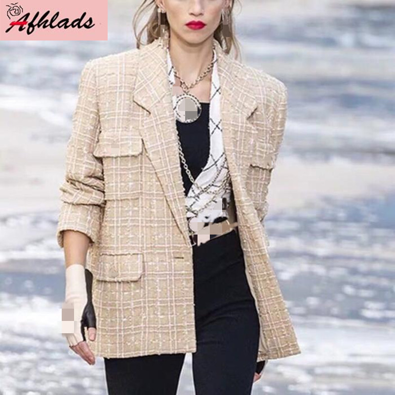 2020 Autumn And Winter Small Fragrance Wind Tweed Luxury High Quality Jacket Female New Turn-Down Collar Single-Breasted Jackets, Blue
2020 Autumn And Winter Small Fragrance Wind Tweed Luxury High Quality Jacket Female New Turn-Down Collar Single-Breasted Jackets, Blue