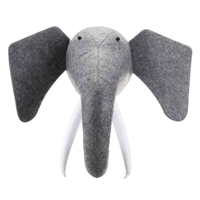 3D Felt Animal Elephant Head Animals Head Toys Kids Bedroom Wall Hangings Decor Artwork Gifts
3D Felt Animal Elephant Head Animals Head Toys Kids Bedroom Wall Hangings Decor Artwork Gifts
