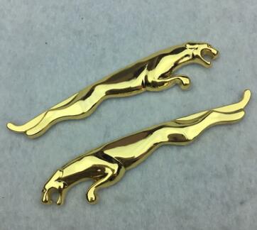 2019 1 Pair 3D Alloy Metal Side Door Trunk Emblem Decal Car Styling Rear Badge Sticker for Jaguar X S F type XK XJL
