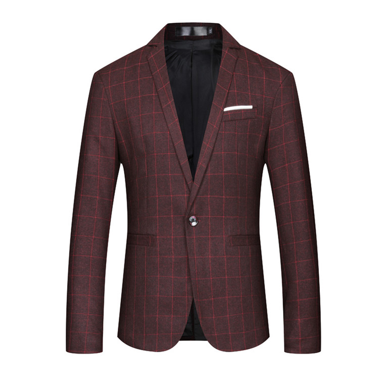 2020 autumn New style Slim Fit Mens coats jacket classics business blazer men size Plaid men' casual blazers Single buckle, Photo color
2020 autumn New style Slim Fit Mens coats jacket classics business blazer men size Plaid men' casual blazers Single buckle, Photo color