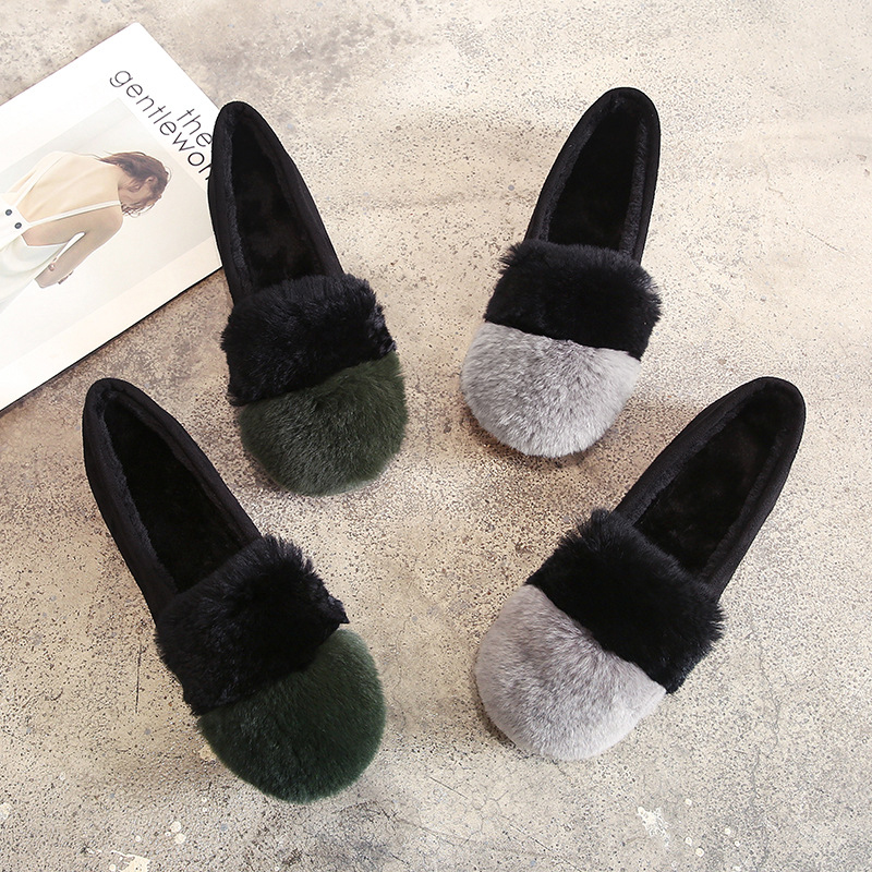 Round Toe Slip Color Mixed Warm Women Loafers Winter Flats Moccasins Casual Brief Fur On Lazy Plush Shoes Footwear Ndtox, White;black
Round Toe Slip Color Mixed Warm Women Loafers Winter Flats Moccasins Casual Brief Fur On Lazy Plush Shoes Footwear Ndtox, White;black