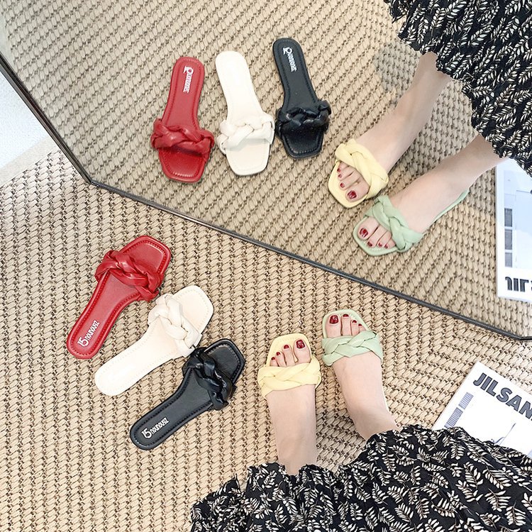 Women's Shoes 2020 Summer New Style Weave Toe Fish Mouth Sandal Slipper Women Wear Slippers Fashion Women's Slippers, White
Women's Shoes 2020 Summer New Style Weave Toe Fish Mouth Sandal Slipper Women Wear Slippers Fashion Women's Slippers, White
