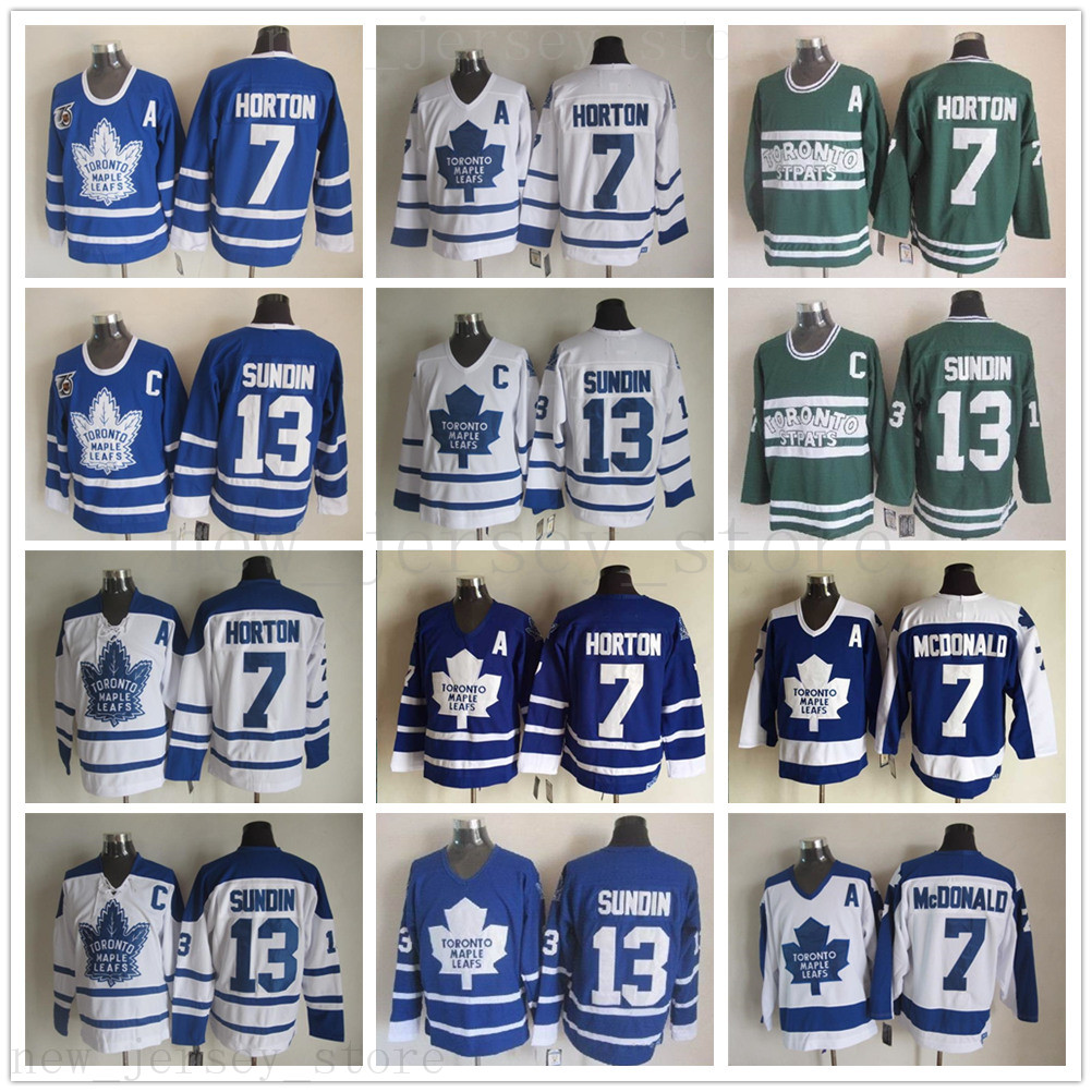 Retro Toronto Maple Leafs 7 Tim Horton Jersey Vintage Classic 75th Anniversary 13 Mats Sundin Jersey Embroidery A Patch Stitched Hockey, Same as picture
Retro Toronto Maple Leafs 7 Tim Horton Jersey Vintage Classic 75th Anniversary 13 Mats Sundin Jersey Embroidery A Patch Stitched Hockey, Same as picture