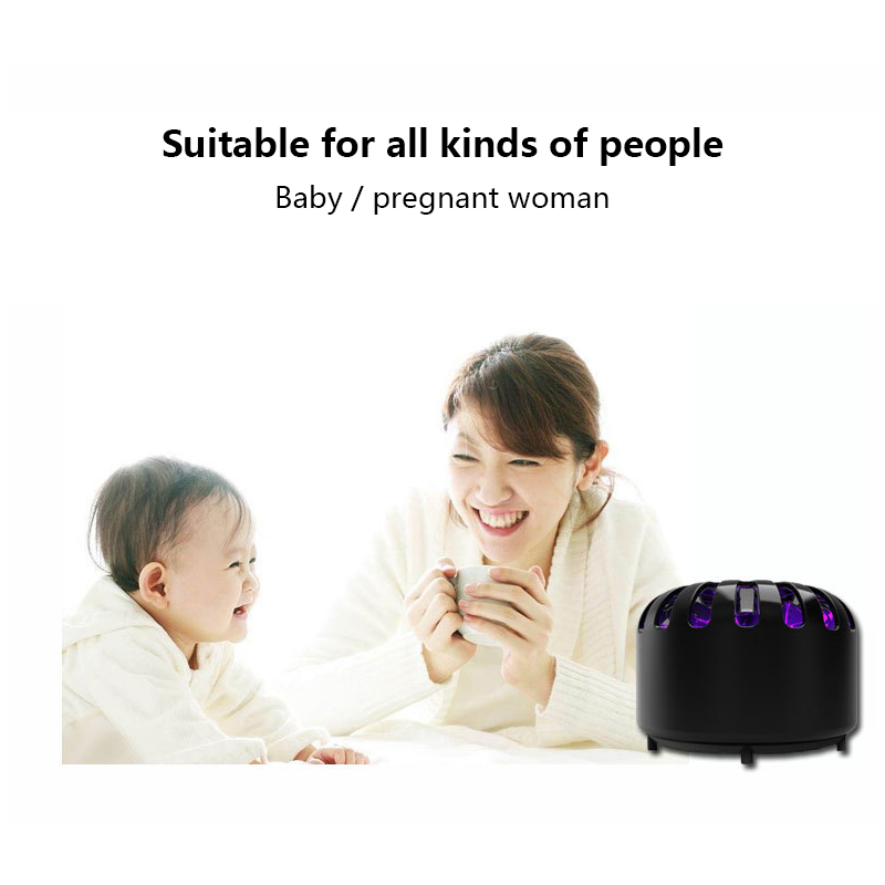 Mosquito Killer Lamp Electronic Indoor Safe Bug Zapper Light USB Powered No Buzzing for Home Kitchen Bedroom Patio Yard Office