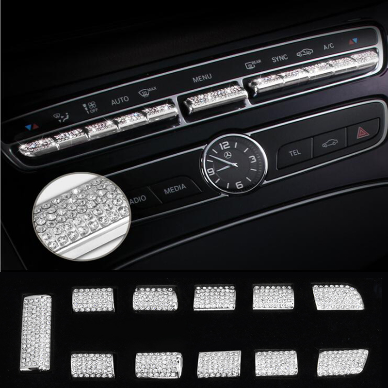 Car Center console control button knob cover Trim Strips sticker Accessories For Mercedes Benz C E class GLC W205 W213 X253 Car-styling
Car Center console control button knob cover Trim Strips sticker Accessories For Mercedes Benz C E class GLC W205 W213 X253 Car-styling