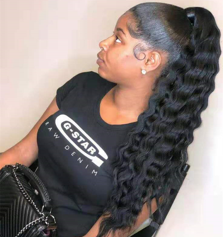 Brazilian Human hair Ponytails Wrap Around Pony tails women curly wavy clip in on hair extensions 22inch 140g hair pieces Lots of colors
Brazilian Human hair Ponytails Wrap Around Pony tails women curly wavy clip in on hair extensions 22inch 140g hair pieces Lots of colors