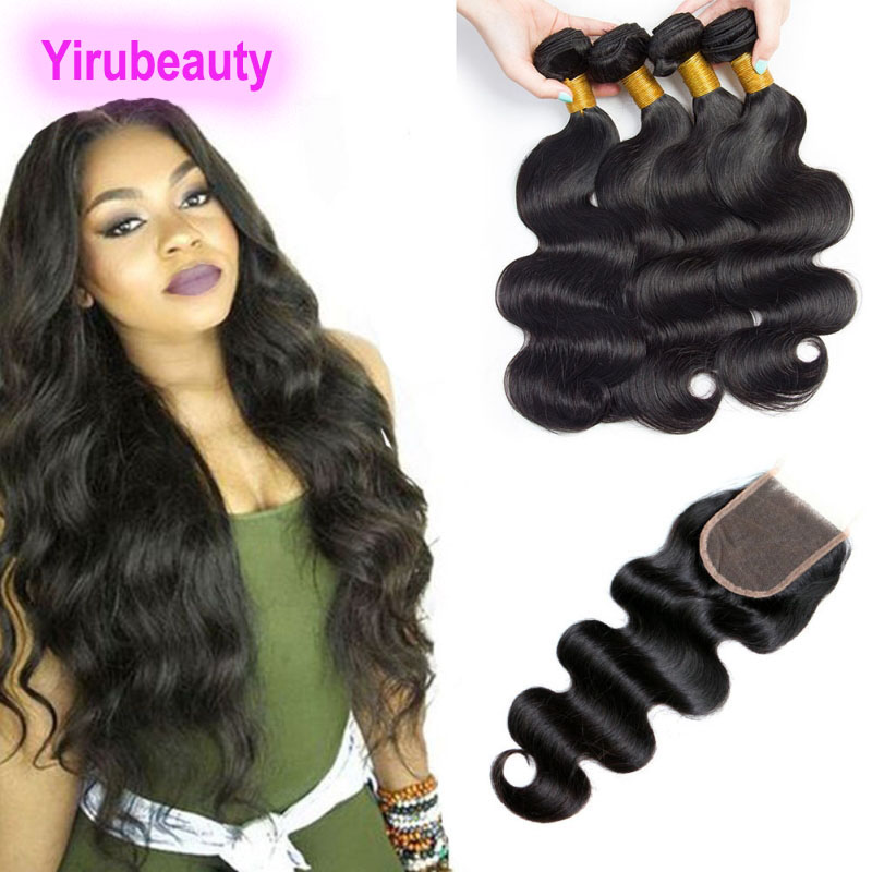 Peruvian Virgin Human Hair 4 Bundles With 4X4 Lace Closure Body Wave Hair Extensions With Closure 8-28inch, Natural color
Peruvian Virgin Human Hair 4 Bundles With 4X4 Lace Closure Body Wave Hair Extensions With Closure 8-28inch, Natural color