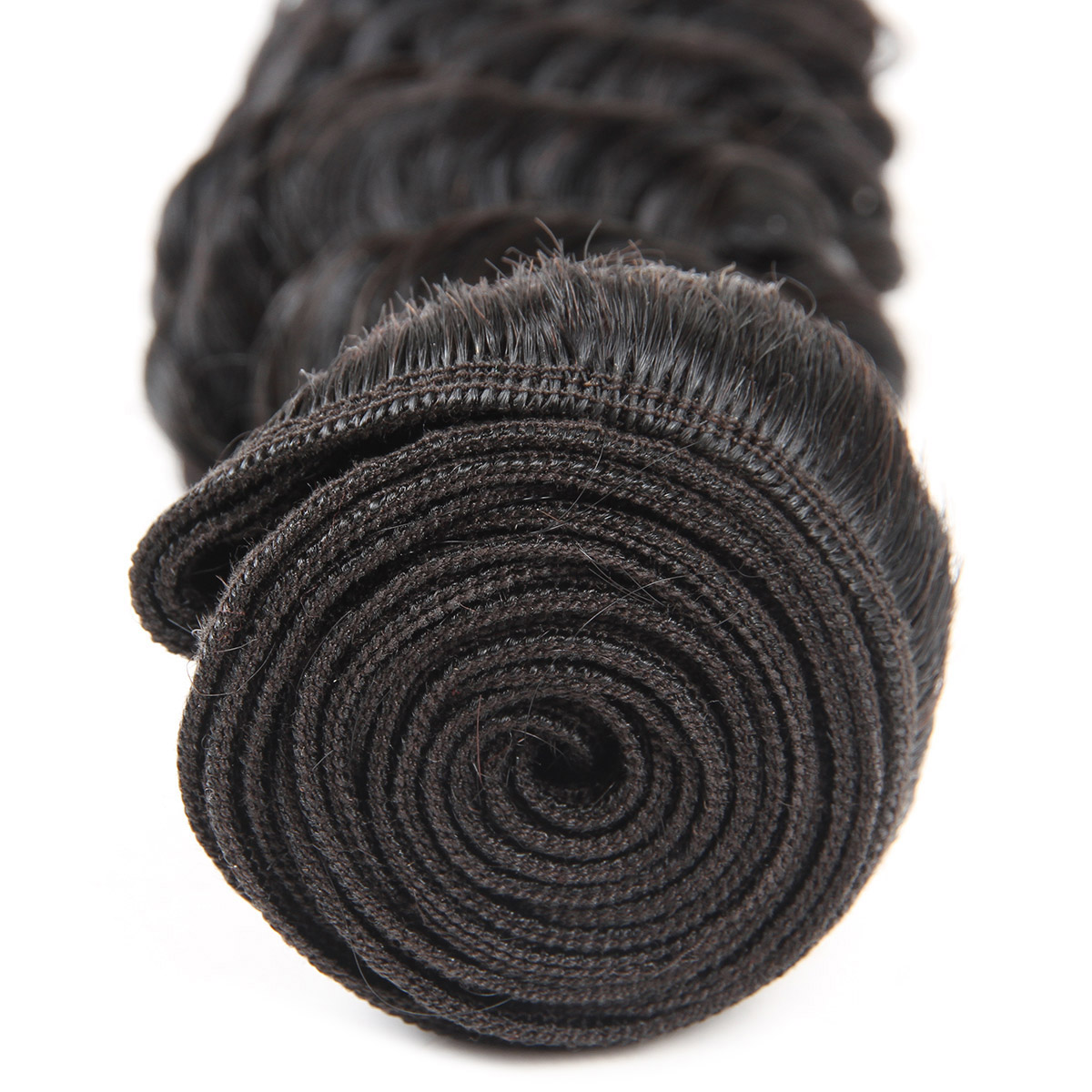 Ishow 12A Deep Wave Raw Human Hair Extensions Weft 3/4 Bundles Kinky Curly Body Brazilian Peruvian Malaysian Indian Hair Weave for Women All Ages Natu