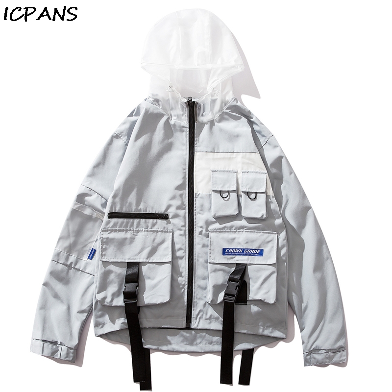 ICPANS Hooded Windbreaker Jackets Hip Hop Zip Up Track Jacket Coats Buckle Ribbons Multi Pockets Streetwear Hipster Outwear, 608 black
ICPANS Hooded Windbreaker Jackets Hip Hop Zip Up Track Jacket Coats Buckle Ribbons Multi Pockets Streetwear Hipster Outwear, 608 black
