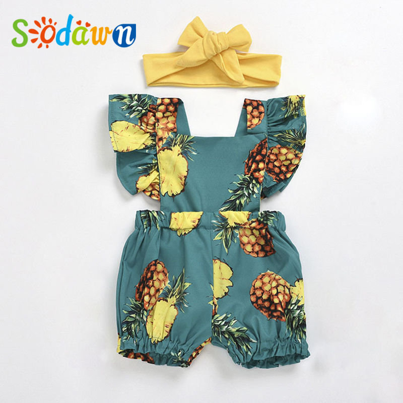 Sodawn New Summer Girl Baby Clothes Sleeve Ruffles Bodysuit Jumpsuit Headband 2PCS Outfits Baby Clothing, Green
Sodawn New Summer Girl Baby Clothes Sleeve Ruffles Bodysuit Jumpsuit Headband 2PCS Outfits Baby Clothing, Green
