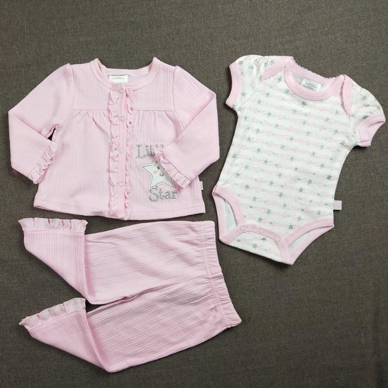 Pink Baby Girls Kid Clothes Newborn Clothing Sets Girls little star Autumn Dress Clothes 3 pcs Set
Pink Baby Girls Kid Clothes Newborn Clothing Sets Girls little star Autumn Dress Clothes 3 pcs Set