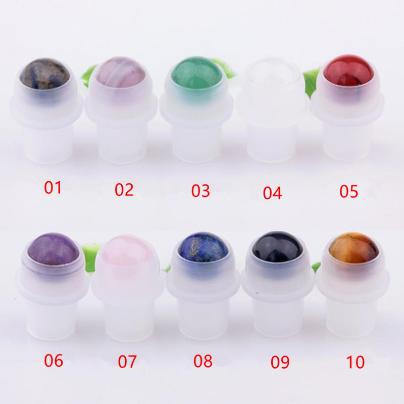Natural Gemstone Roller Ball For 5ml 10ml THICK Essential Oil Perfumes Oil Liquids Bottle Roll On Bottles 10 Colors F2005
Natural Gemstone Roller Ball For 5ml 10ml THICK Essential Oil Perfumes Oil Liquids Bottle Roll On Bottles 10 Colors F2005