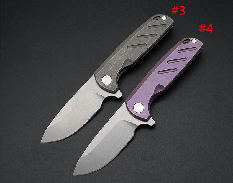 New Arrival 4 Style TC4 Titanium Alloy Ball Bearing Flipper Folding Knife D2 Stone Wash Blade Fast Open Survival Folding Knives EDC Tools
New Arrival 4 Style TC4 Titanium Alloy Ball Bearing Flipper Folding Knife D2 Stone Wash Blade Fast Open Survival Folding Knives EDC Tools