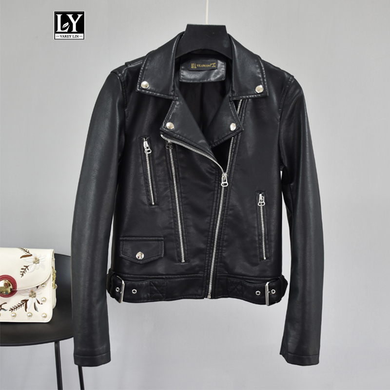 Ly Varey Lin 2019 New Women Autumn Black Faux Leather Basic Jackets Turn-down Collar Zipper Faux Pu Motorcycle Short Outerwear, Beige
Ly Varey Lin 2019 New Women Autumn Black Faux Leather Basic Jackets Turn-down Collar Zipper Faux Pu Motorcycle Short Outerwear, Beige
