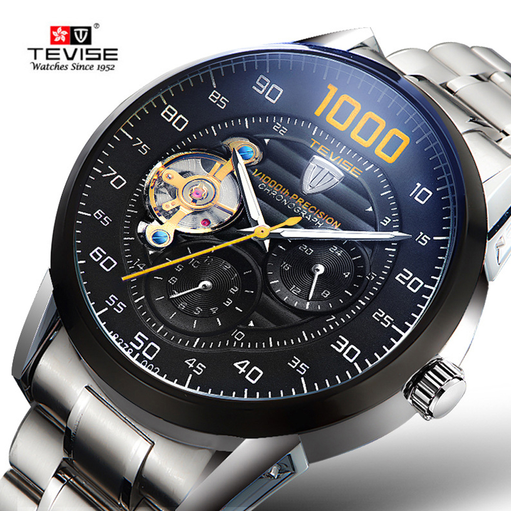 Luxury Brand TEVISE Automatic Watch Tourbillon Mechanical Watches Men Watch Sport Self Winding Male Wristwatch Relogio Masculino CJ191217
Luxury Brand TEVISE Automatic Watch Tourbillon Mechanical Watches Men Watch Sport Self Winding Male Wristwatch Relogio Masculino CJ191217