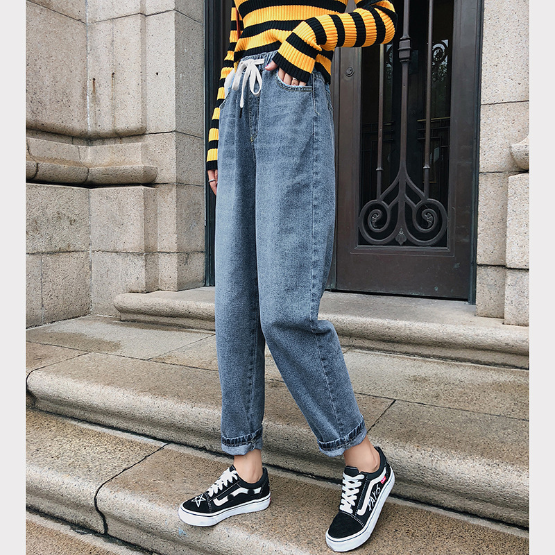 HEE GRAND Mom Jeans for Women Jeans High Elastic Waist Ankle Length Women Loose Trousers Femme Oversize Harem Pants WKN618, As picture
HEE GRAND Mom Jeans for Women Jeans High Elastic Waist Ankle Length Women Loose Trousers Femme Oversize Harem Pants WKN618, As picture