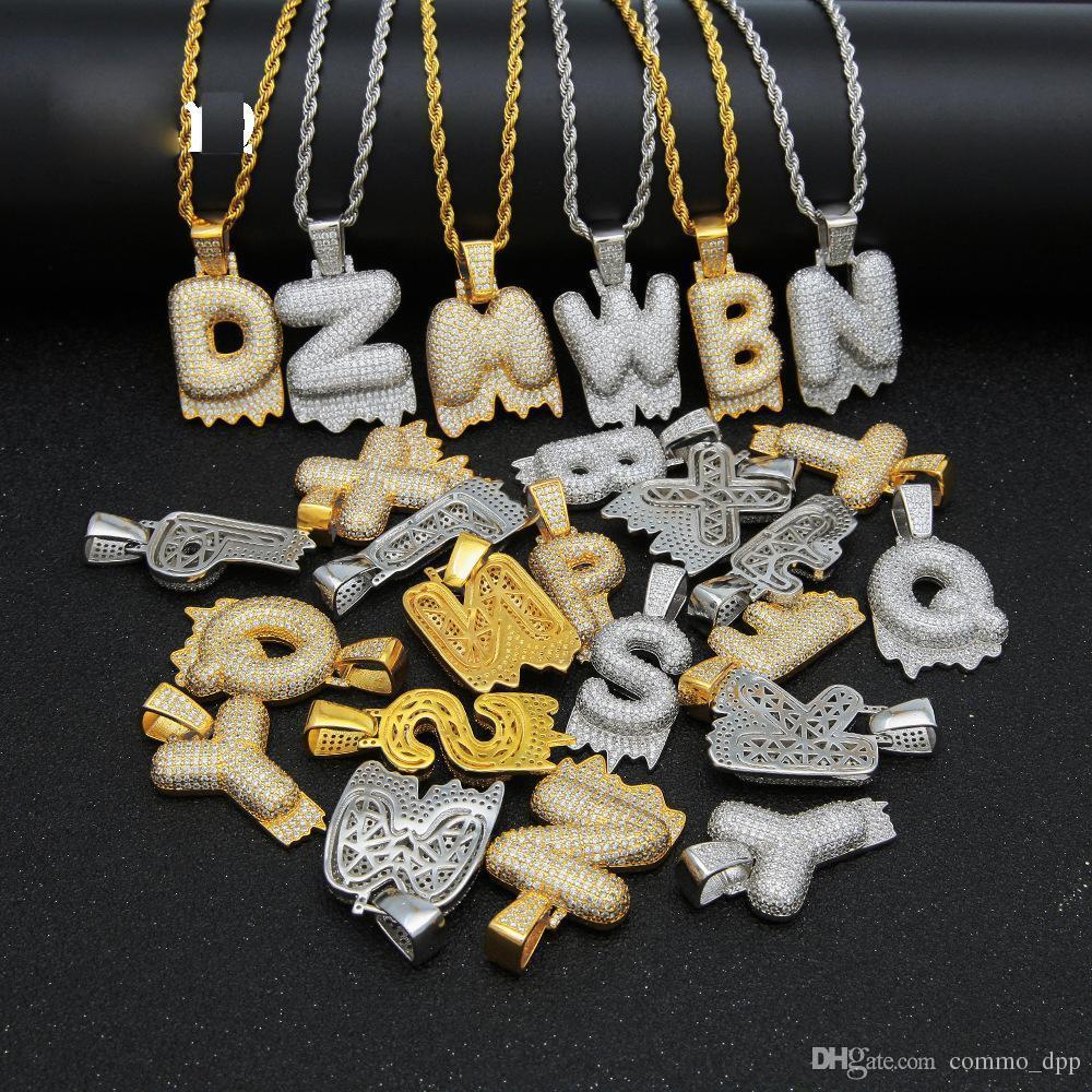 Hip Hop Bubble Drip Initials Letters Necklace Bling Cubic Zircon Cz Drop Alphabet Pendant Twisted Rope Chain For Men Women Jewelry Gift
Hip Hop Bubble Drip Initials Letters Necklace Bling Cubic Zircon Cz Drop Alphabet Pendant Twisted Rope Chain For Men Women Jewelry Gift