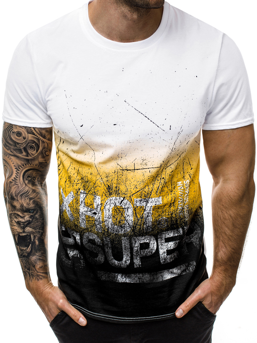 Men's wear designer Homme T-shirt Men's short-sleeved 3d printing t-shirt short-sleeved t-shirt casual tee male High Quality, White;black
Men's wear designer Homme T-shirt Men's short-sleeved 3d printing t-shirt short-sleeved t-shirt casual tee male High Quality, White;black