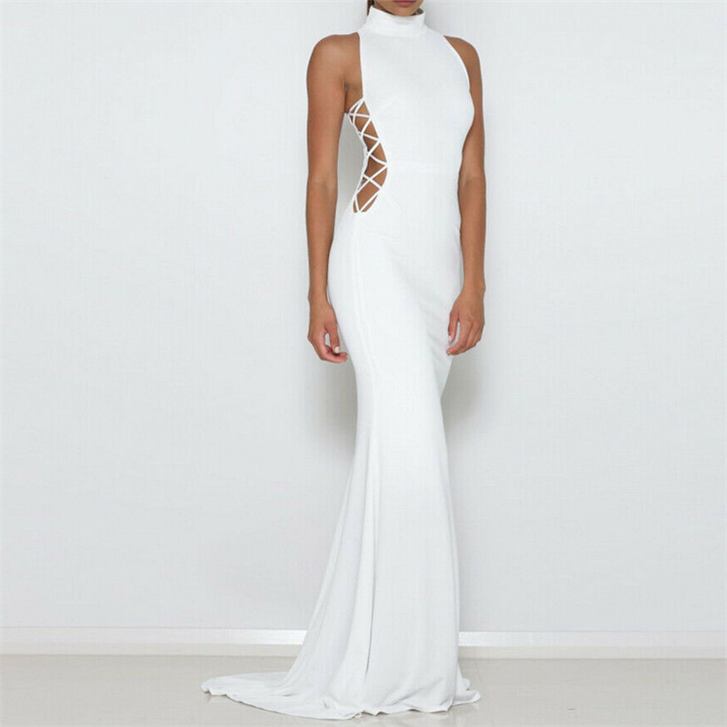 Casual Dresses Fashion Women Dress 2021 Lace Up Evening Party Formal Long Maxi Wrap White/Red Slim Sleeveless Bodycon Sundress
Casual Dresses Fashion Women Dress 2021 Lace Up Evening Party Formal Long Maxi Wrap White/Red Slim Sleeveless Bodycon Sundress