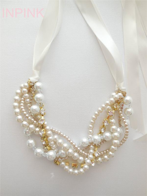Ribbon rhinestone gold ivory white champagne crystal braided twisted chunky statement pearl necklace bridesmaid bridal
Ribbon rhinestone gold ivory white champagne crystal braided twisted chunky statement pearl necklace bridesmaid bridal
