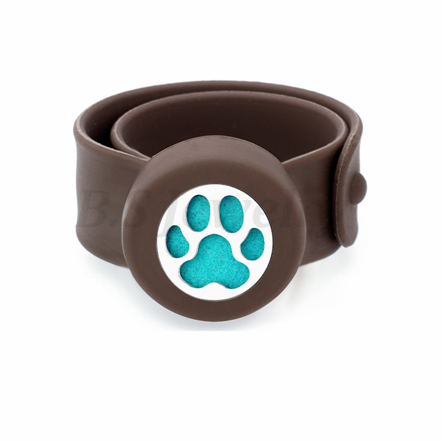 big paw footprint Kids Adjustable 25mm Mosquito Repellent Bangle Essential Oil Diffuser Bracelet Children Men Women Silicone Bracelets, Silver
big paw footprint Kids Adjustable 25mm Mosquito Repellent Bangle Essential Oil Diffuser Bracelet Children Men Women Silicone Bracelets, Silver