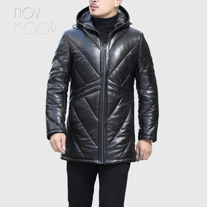 Novmoop winter casual style black sheepskin genuine leather duck down quilting coat men jacket chaquetas hombre casaco LT2978
Novmoop winter casual style black sheepskin genuine leather duck down quilting coat men jacket chaquetas hombre casaco LT2978