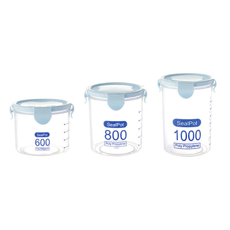 3PC Kitchen Storage Box Sealing Preservation Plastic Fresh Pot Container 600ML 800ML 1000 ML home kitchen Storage tank case 
3PC Kitchen Storage Box Sealing Preservation Plastic Fresh Pot Container 600ML 800ML 1000 ML home kitchen Storage tank case