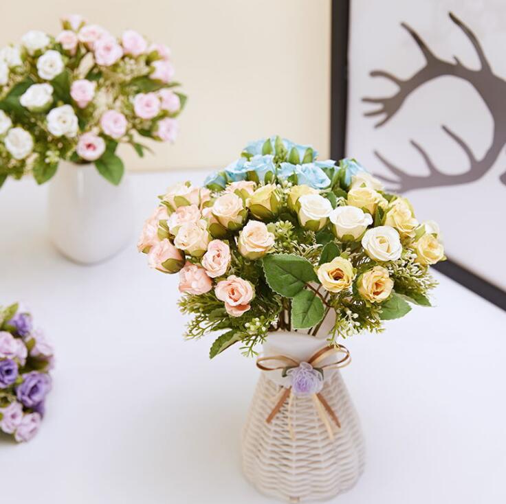 Wedding decorations silk flower little rose flower wedding decorations flower wholesale price Home decoration artificial flowers