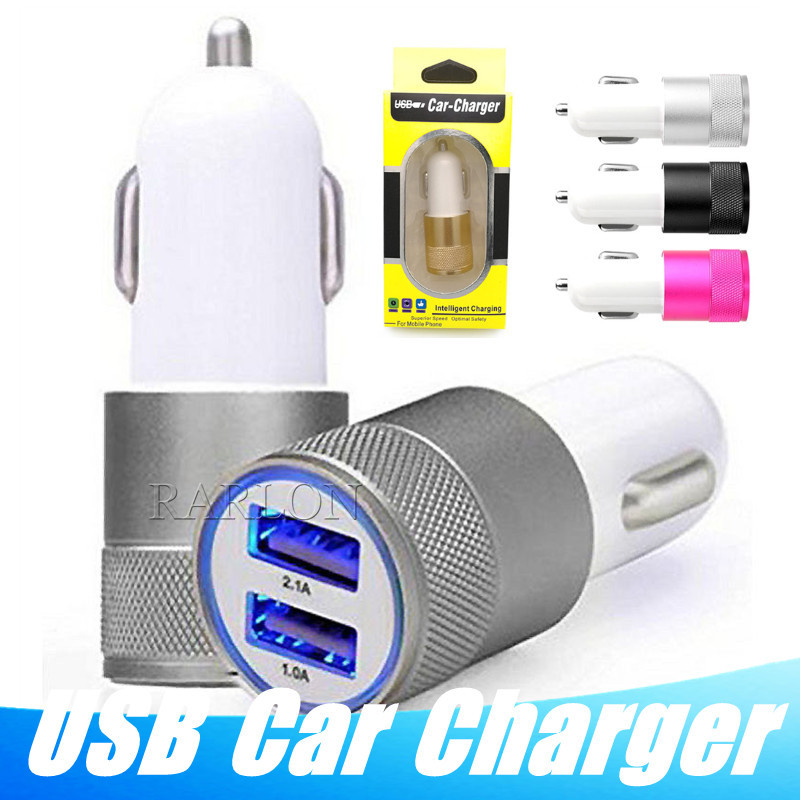 2 Port Car Charger Metal Aluminum Alloy 2.1A Adapter for Samsung Galaxy S20 Huawei P40 Pro Mobile Phone with Package
2 Port Car Charger Metal Aluminum Alloy 2.1A Adapter for Samsung Galaxy S20 Huawei P40 Pro Mobile Phone with Package