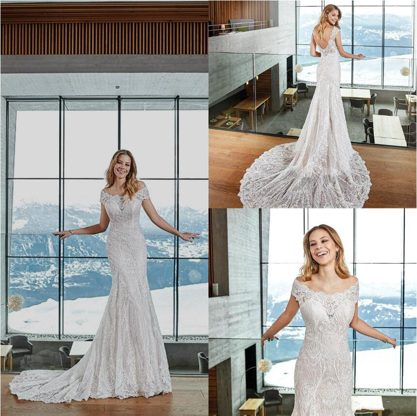 Eddy K 2019 Bridal Gowns Off Shoulder Wedding Dress Sexy Backless Boho Lace Appliques Plus Size Bohemian Beach Mermaid Wedding Dresses, White
Eddy K 2019 Bridal Gowns Off Shoulder Wedding Dress Sexy Backless Boho Lace Appliques Plus Size Bohemian Beach Mermaid Wedding Dresses, White