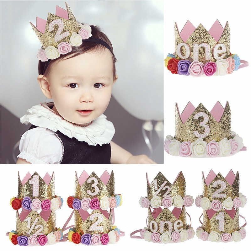 Girl First Birthday Decor 1st Flower Party Crown One 2nd Three Year Old Number Priness Pink Hat Baby Hair Accessory
Girl First Birthday Decor 1st Flower Party Crown One 2nd Three Year Old Number Priness Pink Hat Baby Hair Accessory