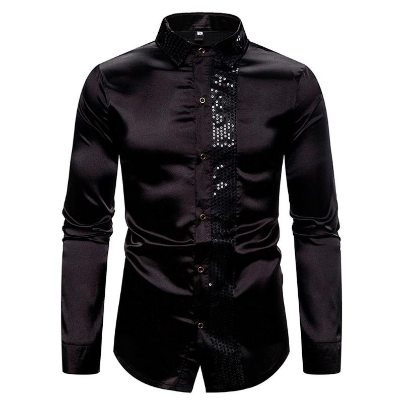 Explosive shirt! Men' Autumn And Winter Nightclub Show Hosting Lapel Collar Long Sleeve Shirt Are you sure not to buy hot sale, Black
Explosive shirt! Men' Autumn And Winter Nightclub Show Hosting Lapel Collar Long Sleeve Shirt Are you sure not to buy hot sale, Black