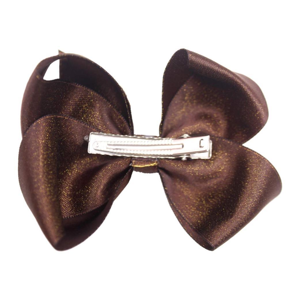 40pcs 4.5 Inch Glitter Grosgrain Ribbon Shiny Hair Bows Alligator Hair Clips For Girls Infants Toddlers Kids Fashion Hair Accessories