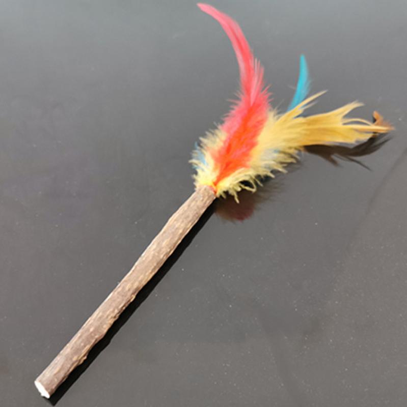 1Pc Cat Interactive Toy Stick Feather Wand Toys Wooden Artificial Colorful Cat Teaser Toy Supplies
1Pc Cat Interactive Toy Stick Feather Wand Toys Wooden Artificial Colorful Cat Teaser Toy Supplies