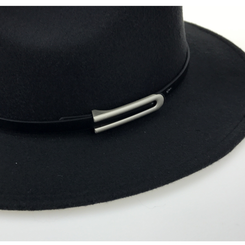 Wide Brim Autumn Trilby Caps Female Male Fashion Top Hat Jazz Cap Winter Panama Hat Vintage Fedoras Men Mafia Hat Felt YY17294 D19011102