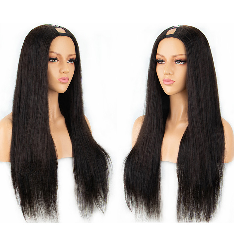 Human Hair U Part Wigs Silky Straight 100% Peruvian Remy Hair Wig Middle Part With Natural Color 130% 150% 180% Density, Black;brown
Human Hair U Part Wigs Silky Straight 100% Peruvian Remy Hair Wig Middle Part With Natural Color 130% 150% 180% Density, Black;brown
