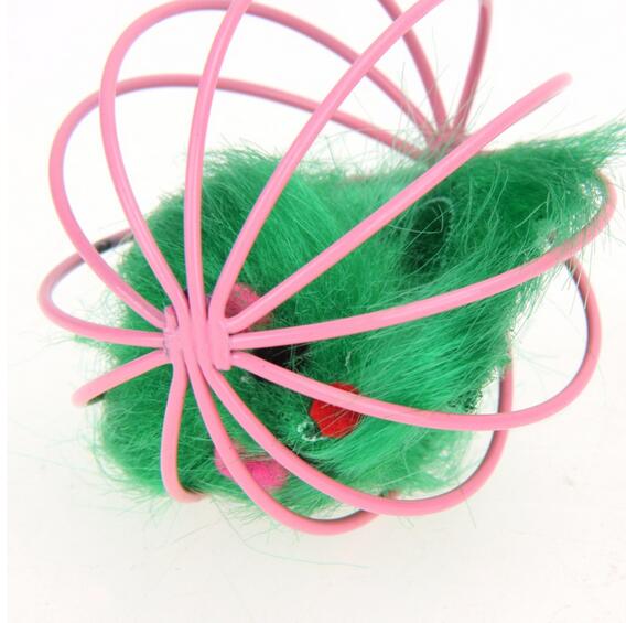 Cat Lovely Ball for Cats Feather Funny Playing Mice Mouse Toys Pet Animals Cute Plush Toy GA664